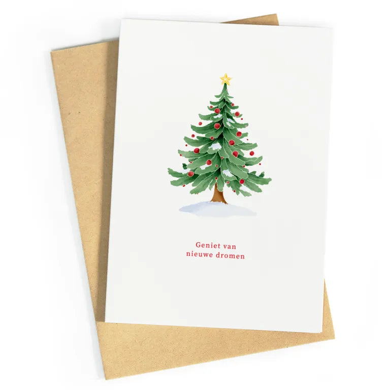 Geniet van nieuwe dromen | postkaart | Studio Zwoane