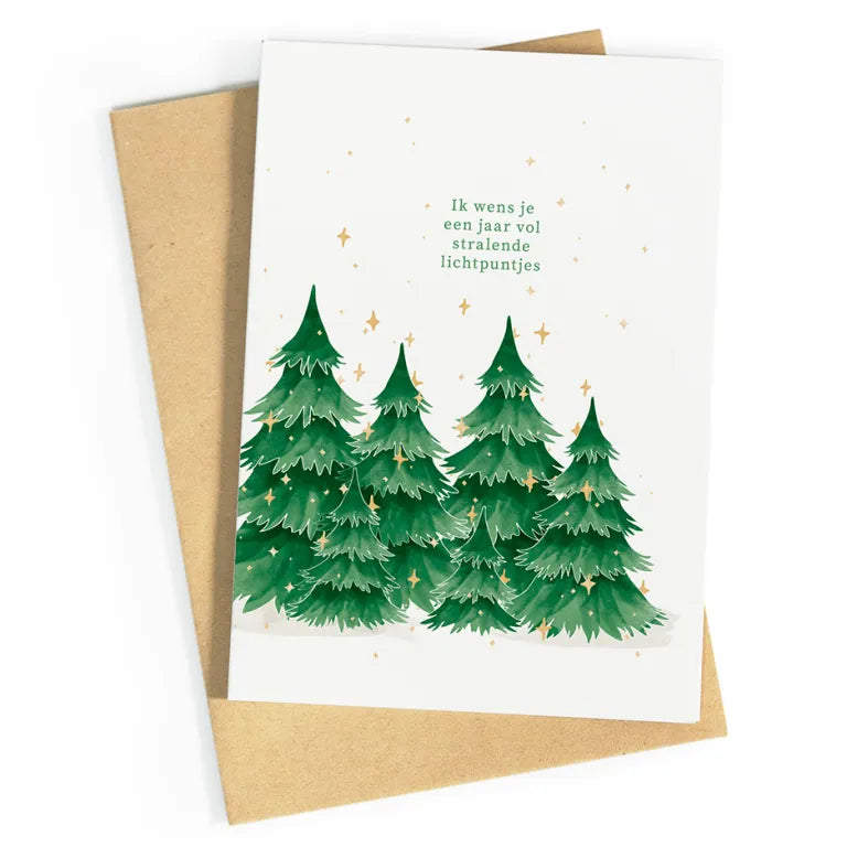 Stralende lichtpuntjes | postkaart | Studio Zwoane