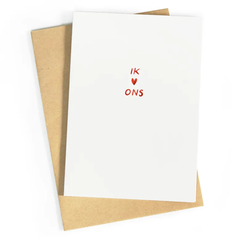 Ik hartje ons | postkaart | Studio Zwoane