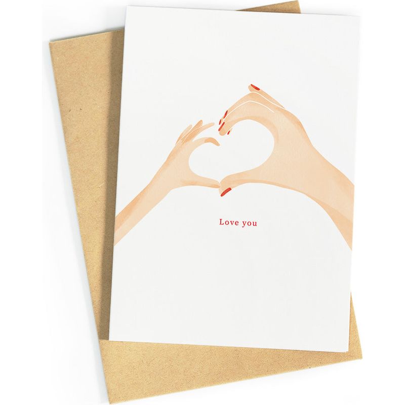 Love you | postkaart | Studio Zwoane