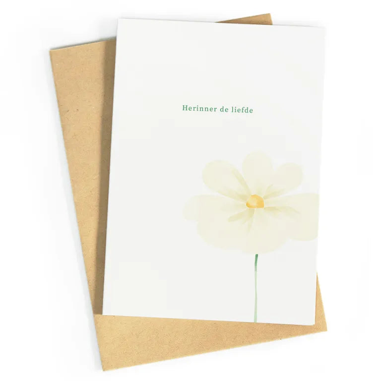 Herinner de liefde | postkaart | Studio Zwoane