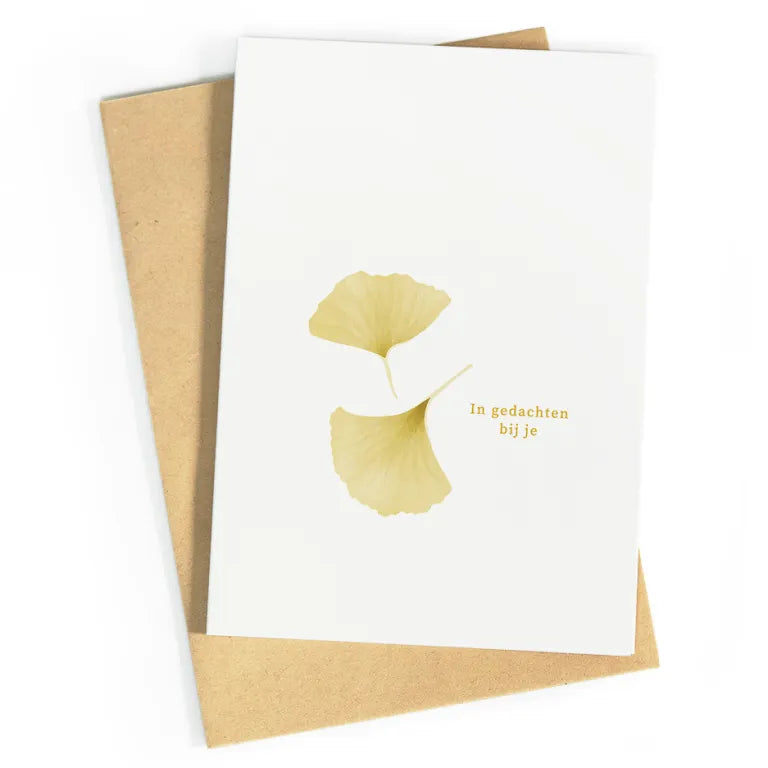 In gedachten bij je | postkaart | Studio Zwoane