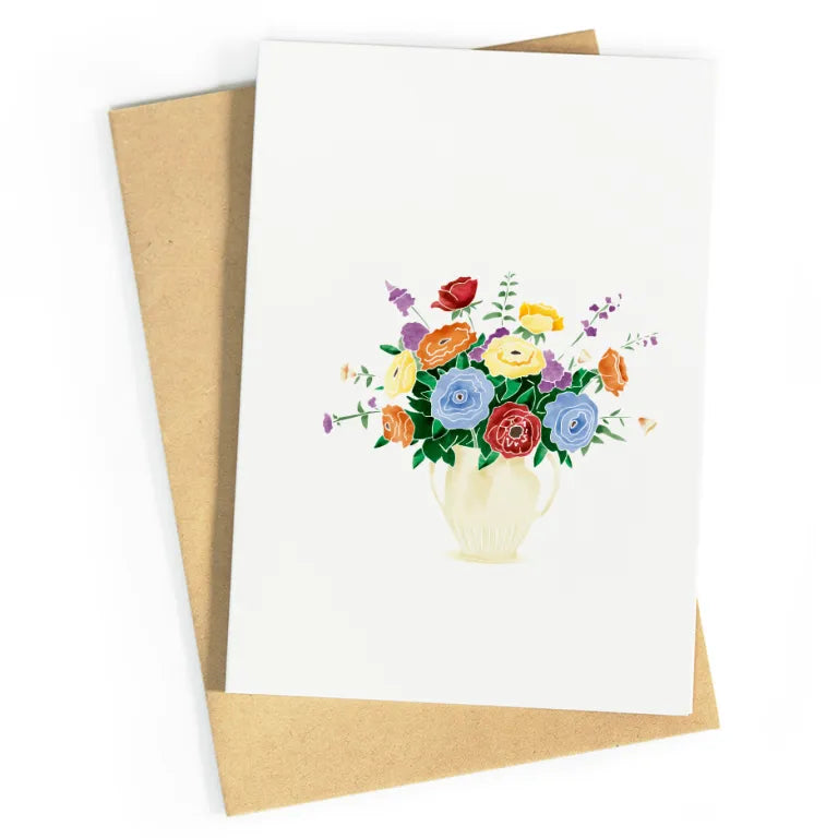 Boeket vaas | postkaart | Studio Zwoane