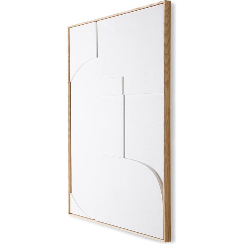 Wanddecoratie | Reliëf Panel White A XL| HKliving