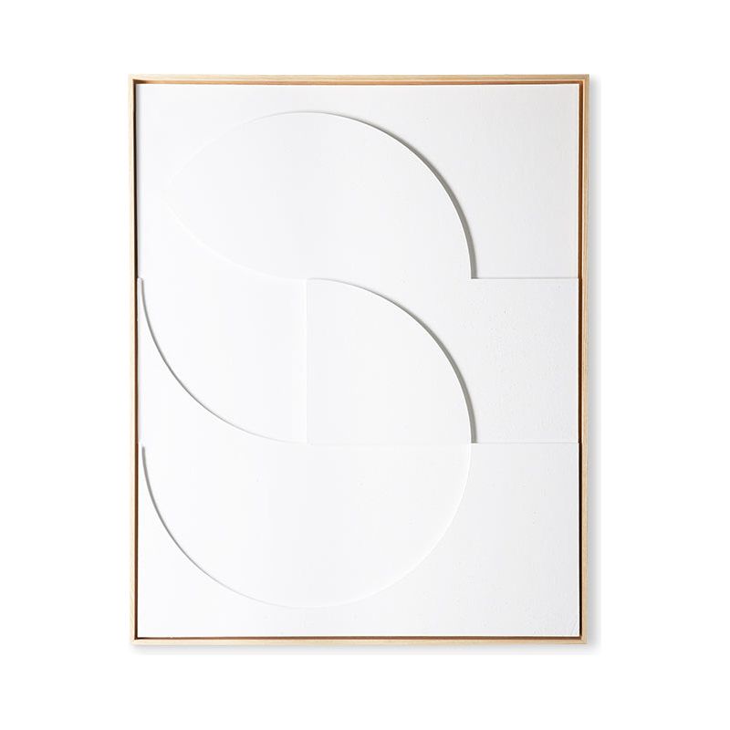 Wanddecoratie | Reliëf Panel White D Large| HKliving