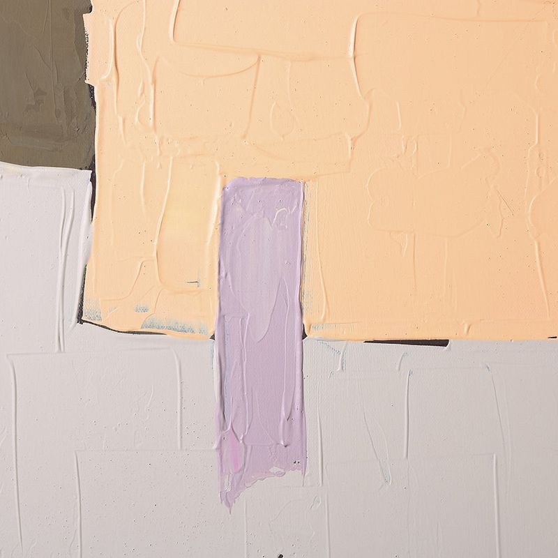 Kunstwerk 'Mustard / Nude' | handgeschilderd | 100 x 120 | hkliving