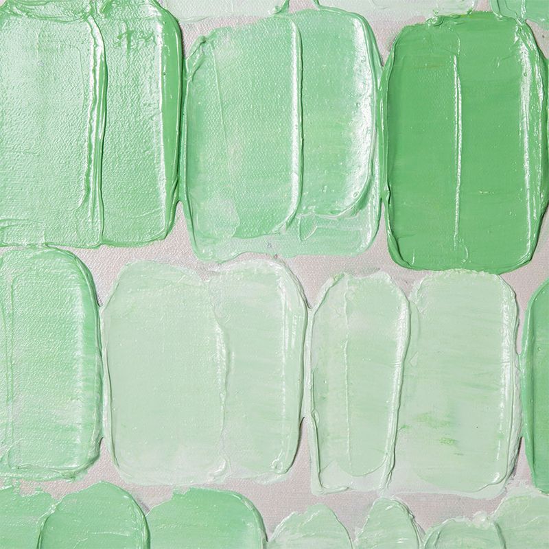 Kunstwerk 'Green palette' | handgeschilderd | 75 x 100 | hkliving