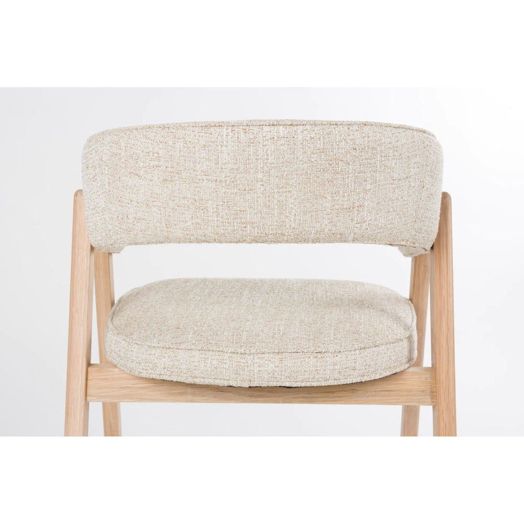 Stoel Bright | beige | armleuning | Zuiver