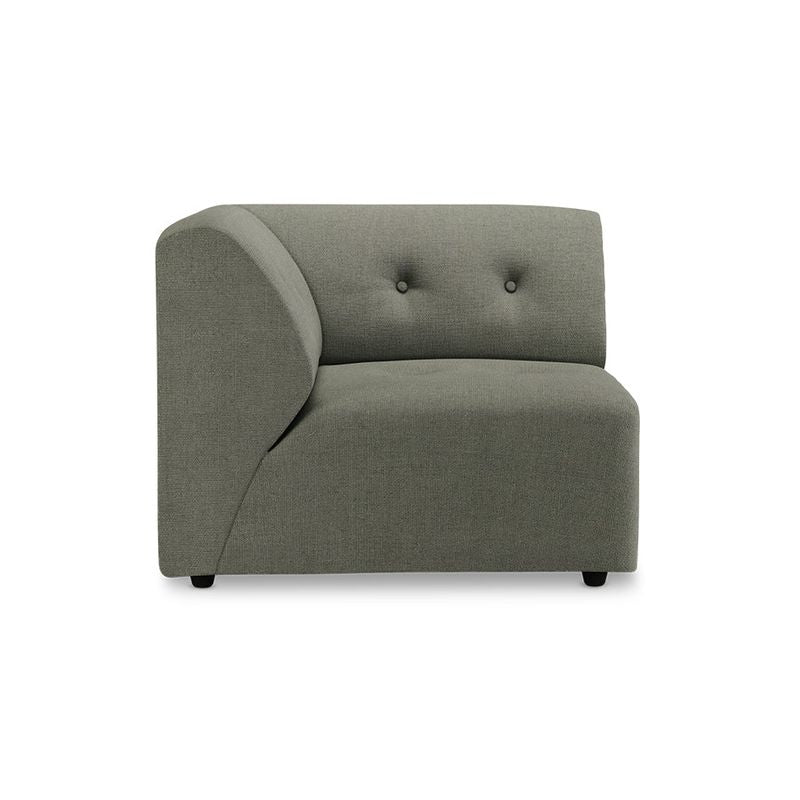 Modulaire zetel Vint | hoek arm links of rechts | 16 stoffen | hkliving