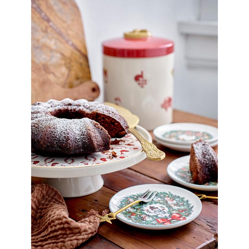 Set van 4 dessertvorken Georgette | goud | Bloomingville