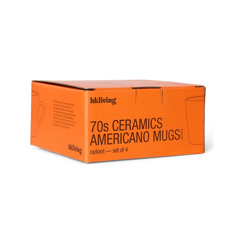 Set van 4 Americano tassen Radiant | 70's ceramics | hkliving