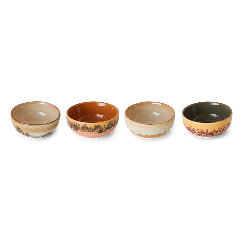 Set van 4 kommen XS Marine | 70's ceramics | hkliving