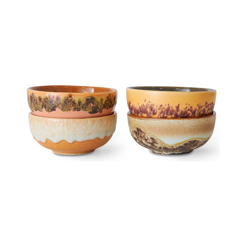 Set van 4 kommen XS Marine | 70's ceramics | hkliving