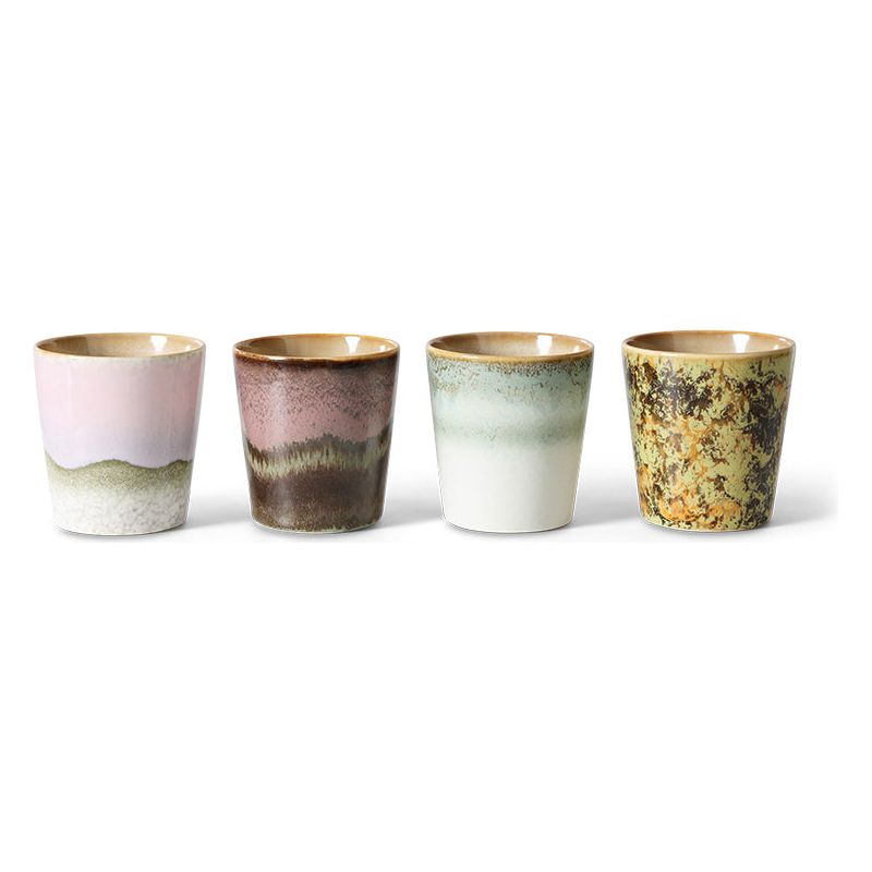 Set 4 koffietassen Serendipity | 70's ceramics | hkliving