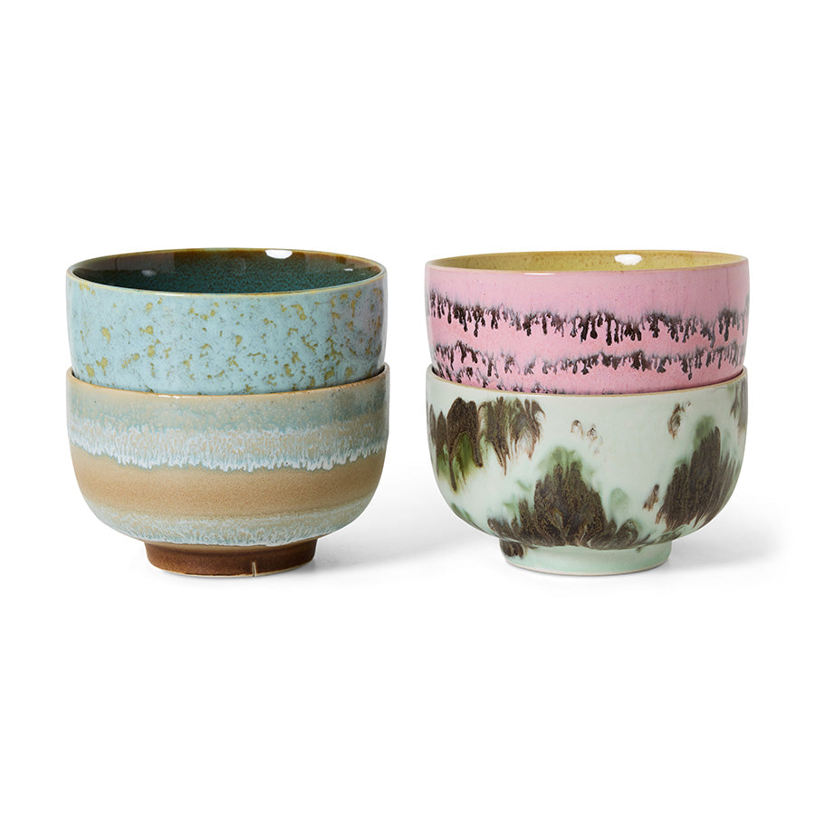 Noodle bowls Dada | set van 4 | 70's ceramics | hkliving