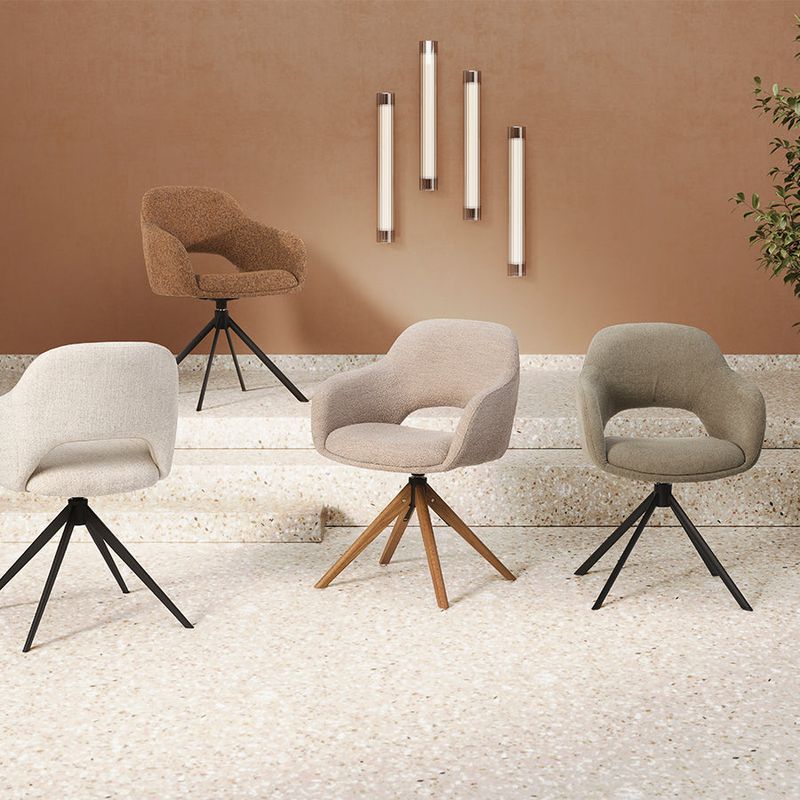 Stoel Swivel | stof naar keuze | LETT.