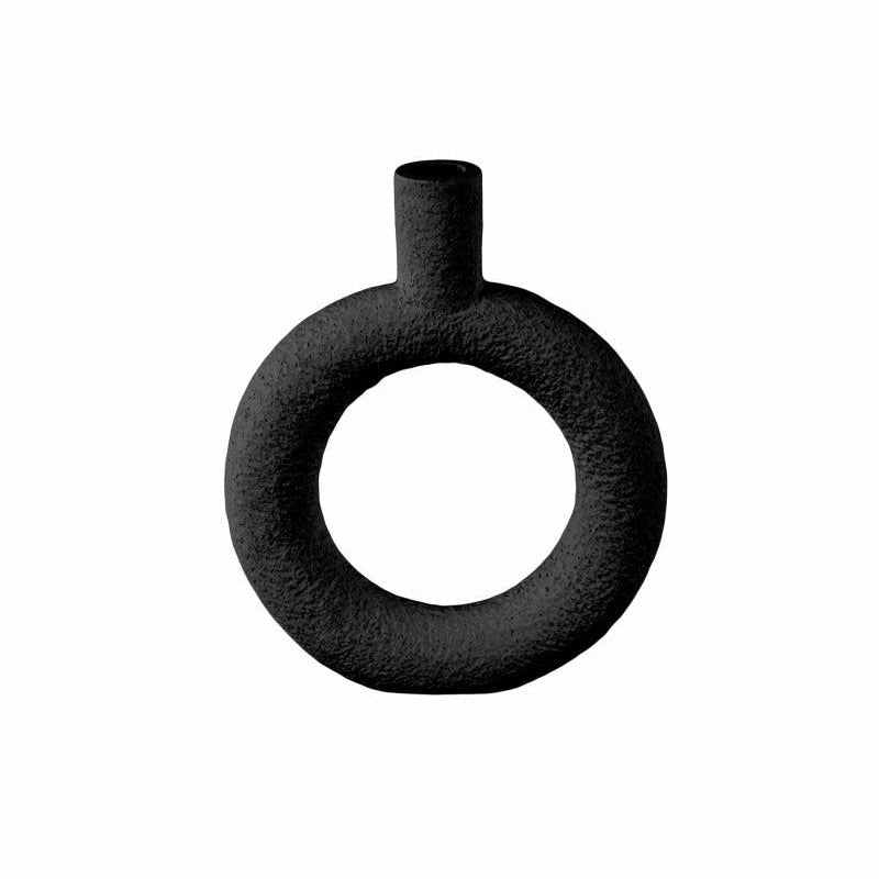 Vaas Ring | zwart | rond | Present Time