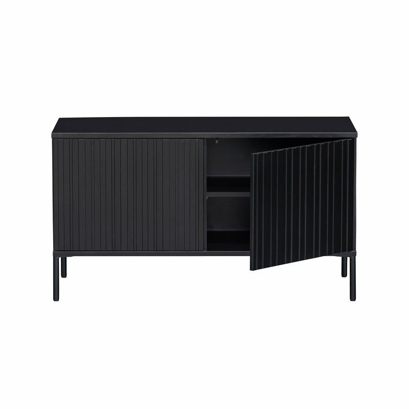 Tv-meubel New Gravure  | 100 cm | zwart | WOOOD
