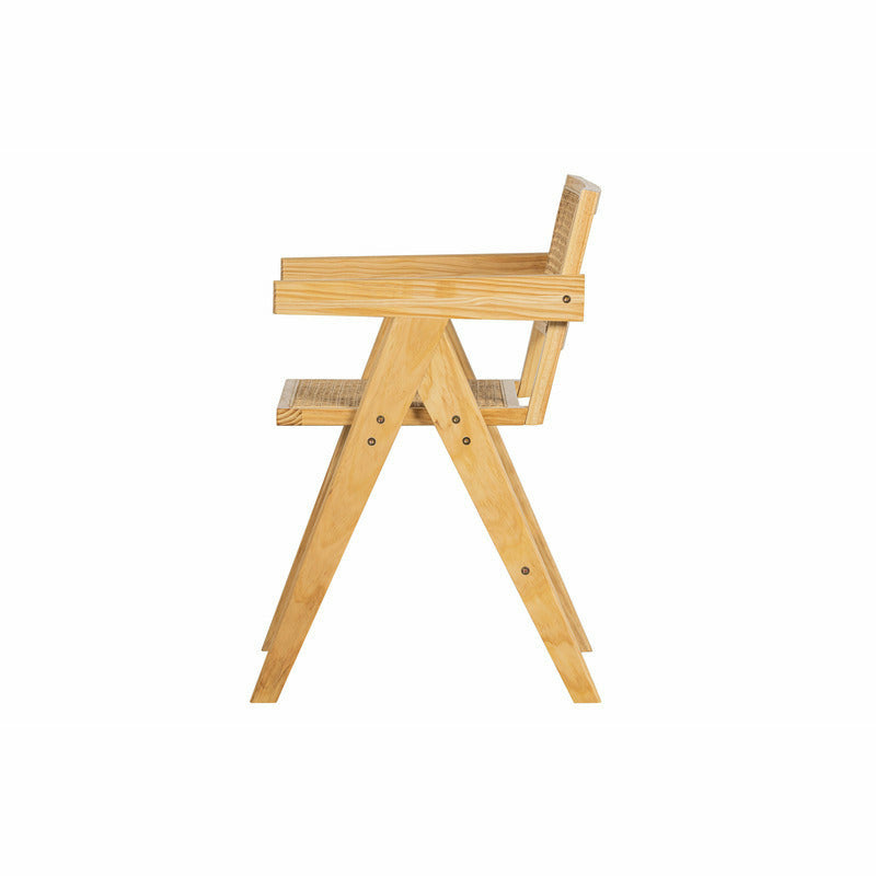 Gunn stoel | naturel/rotan | WOOOD