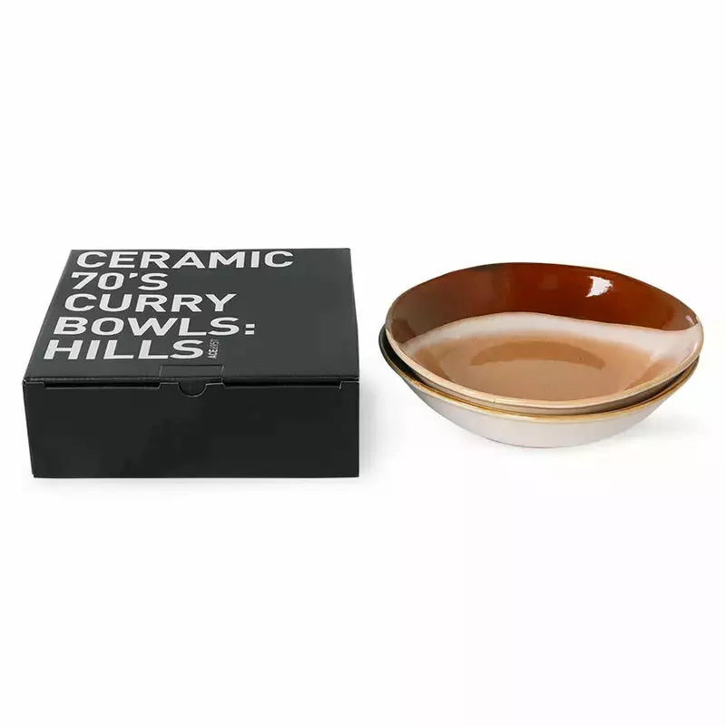 Set van 2 kommen Hills | 70's ceramics | HKliving