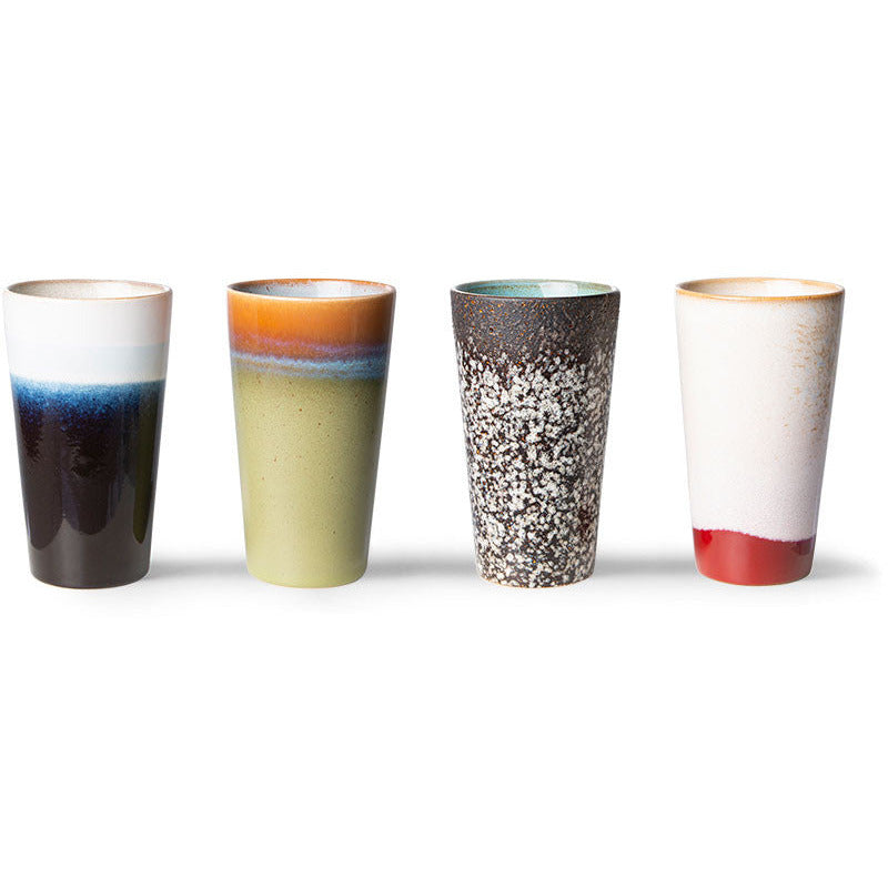 Set van 4 latte tassen Antares | 70's ceramics | HKliving