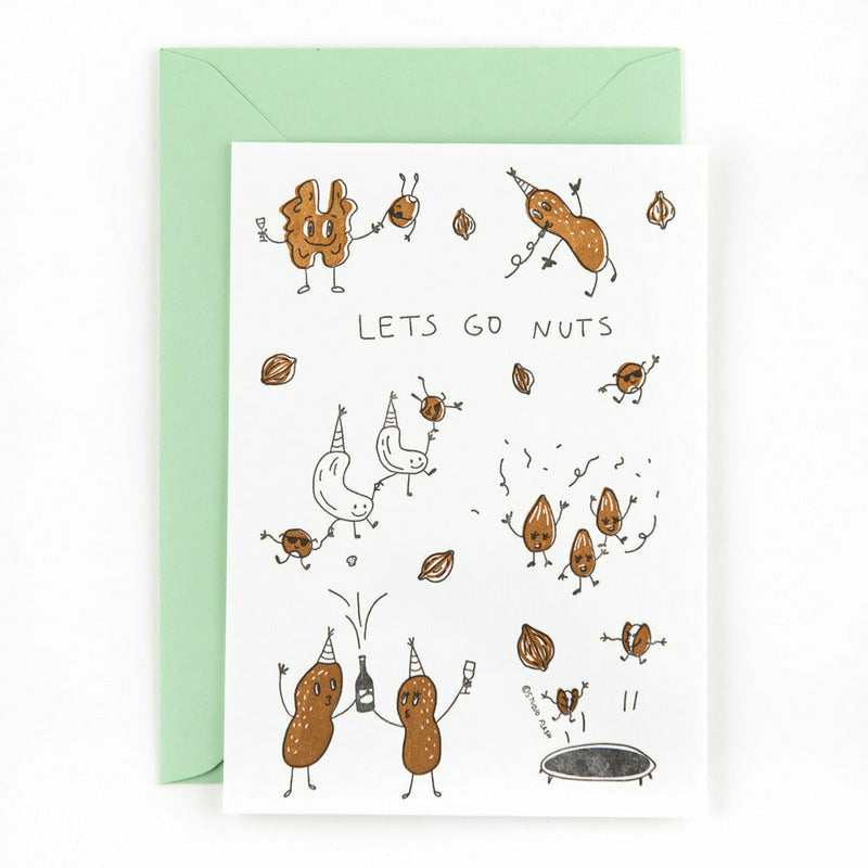 Let's go nuts | postkaart | Studio Flash