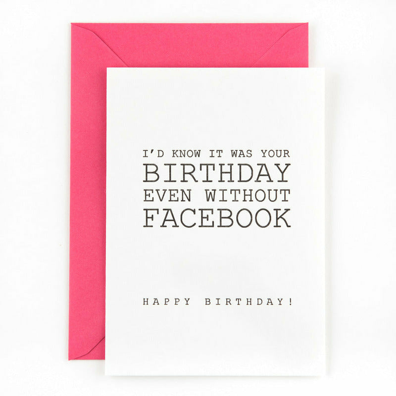 Birthday on Facebook | postkaart | Studio Flash