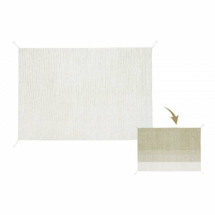 Wasbaar tapijt | omkeerbaar | Gelato Green | 140 x 200 cm | Lorena Canals