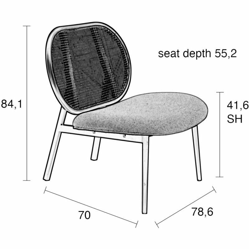 Spike fauteuil | webbing | verschillende kleuren | Zuiver