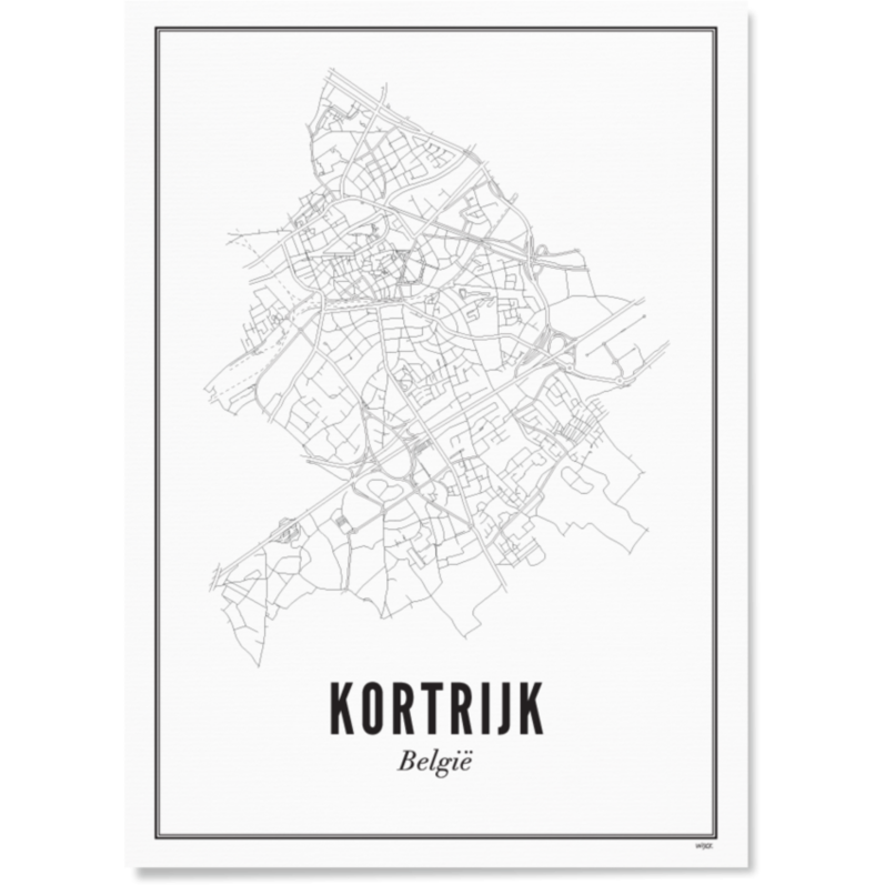 Print Kortrijk | 40 x 50 | WIJCK