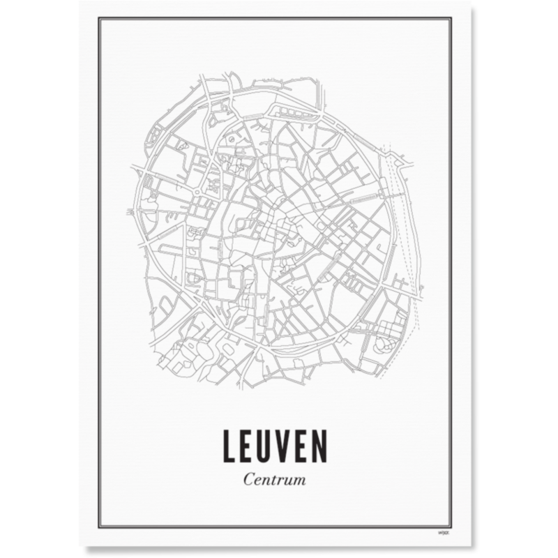 Print Leuven-centrum | 40 x 50 | WIJCK