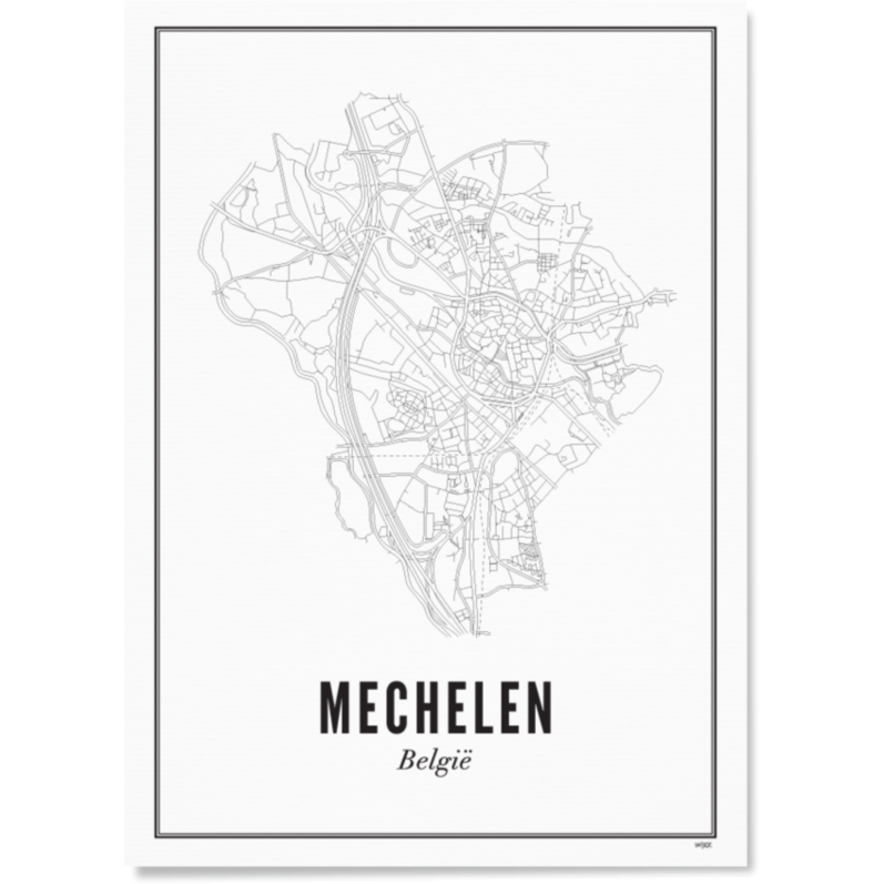 Print Mechelen | 3 groottes | WIJCK